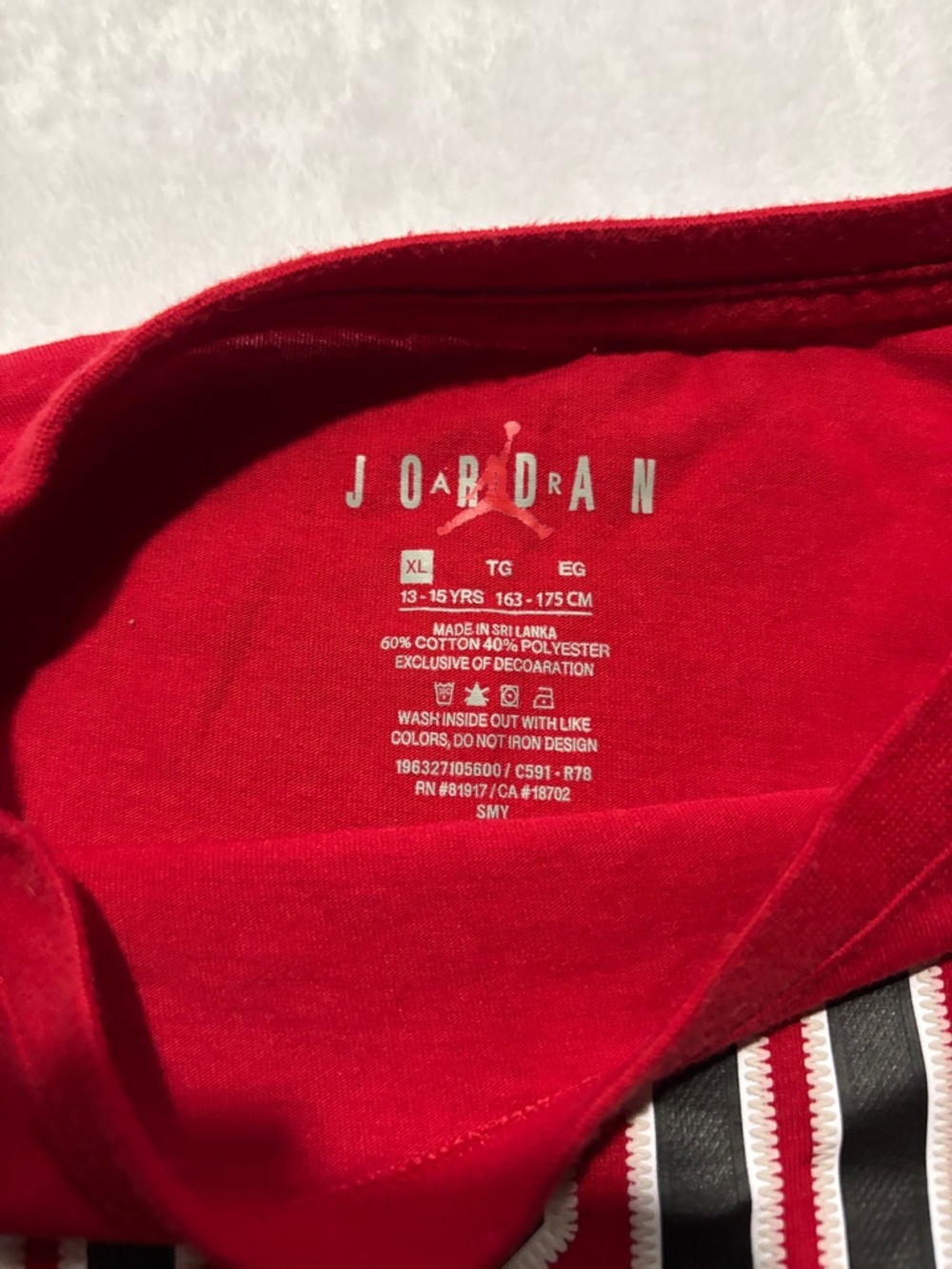 Jordan Red 23 Long Sleeve Shirt - Picture 4 of 7